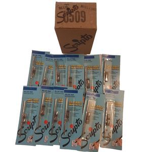 Vintage SCRIPTO Blue Erasable Ink Refill - Medium Point - Box Lot Of 12 - NOS